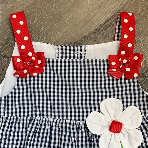 🐞NWT Emily Rose Gingham Ladybug Dress - Picture 3 of 4